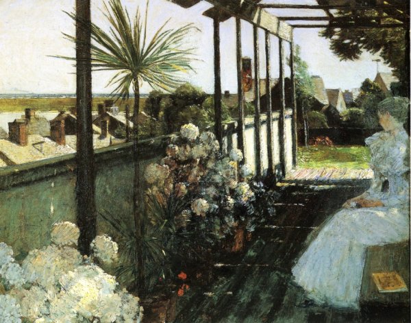 Afternoon in Nantucket by Frederick Childe Hassam - Hand-Painted Oil Painting Reproduction