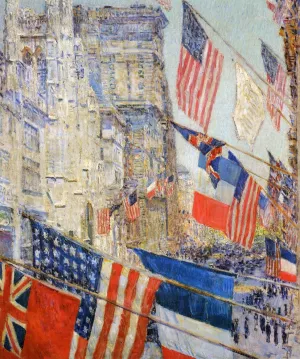 Allies Day, May, 1917 painting by Frederick Childe Hassam