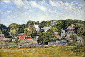 Amagansett, Long Island, New York by Frederick Childe Hassam - Oil Painting Reproduction