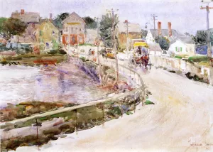 At Gloucester by Frederick Childe Hassam Oil Painting