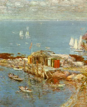 August Afternoon, Appledore by Frederick Childe Hassam - Oil Painting Reproduction