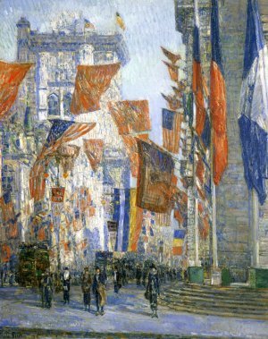Avenue of the Allies by Frederick Childe Hassam Oil Painting