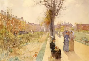 Boston Common by Frederick Childe Hassam - Oil Painting Reproduction
