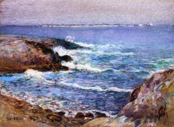 Cannon Beach, Oregon by Frederick Childe Hassam - Hand-Painted Oil Painting Reproduction