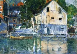 Casa Eby, Cos Cob by Frederick Childe Hassam - Oil Painting Reproduction