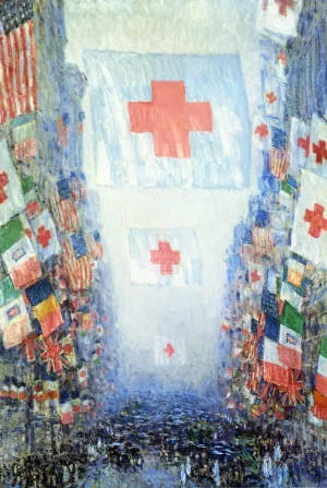 Celebration Day by Frederick Childe Hassam - Oil Painting Reproduction