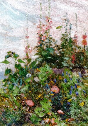 Celia Thaxter's Garden Oil painting by Frederick Childe Hassam