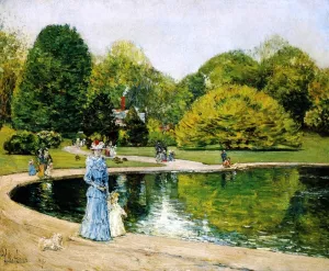 Central Park II by Frederick Childe Hassam - Oil Painting Reproduction