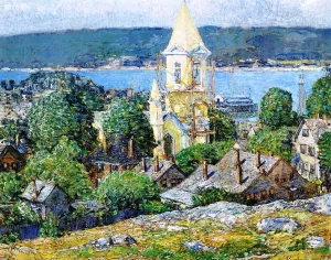 Church at East Gloucester by Frederick Childe Hassam - Oil Painting Reproduction