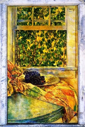 Colonial Quilts by Frederick Childe Hassam - Oil Painting Reproduction