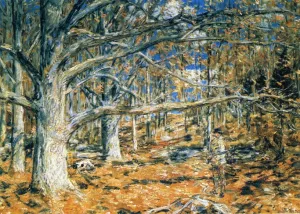 Connecticut Hunting Scene painting by Frederick Childe Hassam