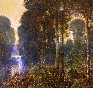Dawn Oil painting by Frederick Childe Hassam