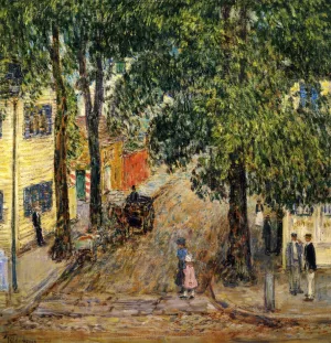 Duke Street, Newport by Frederick Childe Hassam Oil Painting