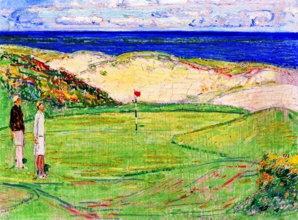 East Course, Maidstone Club by Frederick Childe Hassam - Hand-Painted Oil Painting Reproduction