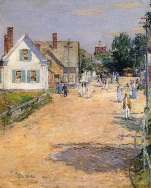 East Gloucester, End of Trolly Line by Frederick Childe Hassam - Oil Painting Reproduction