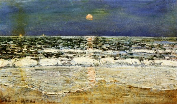 East Hampton by Frederick Childe Hassam - Hand-Painted Oil Painting Reproduction