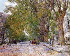 Elms, East Hampton, New York by Frederick Childe Hassam - Oil Painting Reproduction