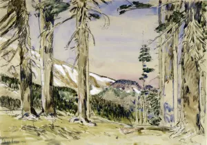 End of Timberline, Mt. Hood by Frederick Childe Hassam - Oil Painting Reproduction