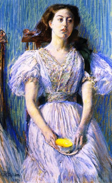 Ethel Moore by Frederick Childe Hassam - Hand-Painted Oil Painting Reproduction