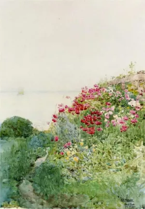Field of Poppies, Isles of Shaos, Appledore painting by Frederick Childe Hassam