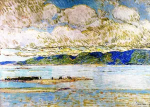 Frenchman's Bay, Mount Desert Oil painting by Frederick Childe Hassam