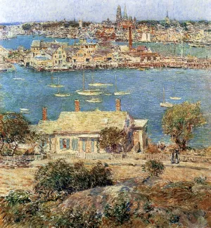 Gloucester Harbor by Frederick Childe Hassam - Oil Painting Reproduction