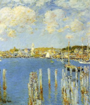 Gloucester Inner Harbor by Frederick Childe Hassam Oil Painting