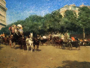 Grand Prix Day also known as Le Jour de Grand Prix by Frederick Childe Hassam - Oil Painting Reproduction