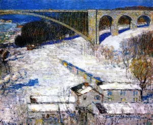 High Bridge by Frederick Childe Hassam - Oil Painting Reproduction