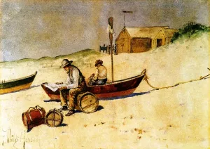 Idle Hours Oil painting by Frederick Childe Hassam