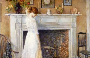 In the Old House by Frederick Childe Hassam Oil Painting