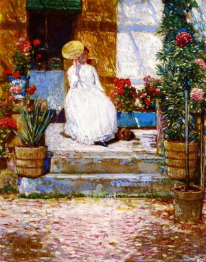 In the Sun by Frederick Childe Hassam Oil Painting