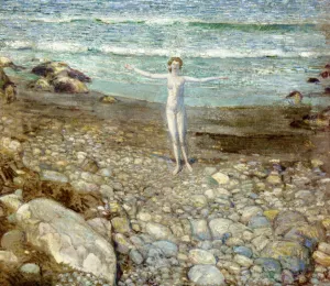 Incoming Tide by Frederick Childe Hassam - Oil Painting Reproduction