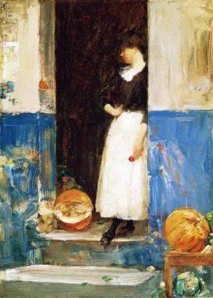La Fruitiere also known as A Fruit Store by Frederick Childe Hassam Oil Painting