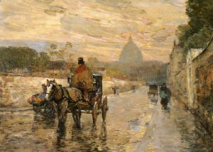 La Val du Grace, Spring Morning by Frederick Childe Hassam Oil Painting