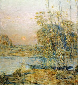 Late Afternoon also known as Sunset Oil painting by Frederick Childe Hassam