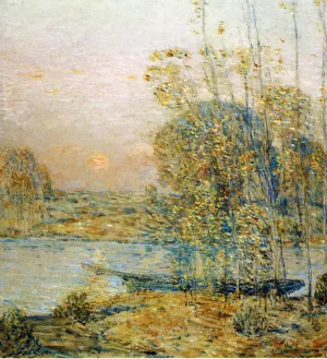 Late Afternoon also known as Sunset by Frederick Childe Hassam - Oil Painting Reproduction