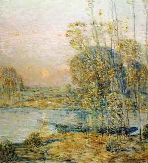 Late Afternoon also known as Sunset by Frederick Childe Hassam Oil Painting