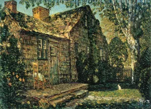 Little Old Cottage, Egypt Lane, East Hampton by Frederick Childe Hassam - Oil Painting Reproduction