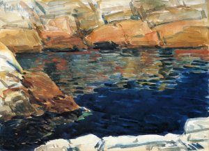 Looking into Beryl Pool Oil painting by Frederick Childe Hassam