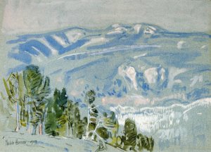 Looking Towards Mount Adams from Mount Hood by Frederick Childe Hassam Oil Painting