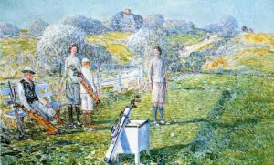 Mixed Foursome by Frederick Childe Hassam - Oil Painting Reproduction