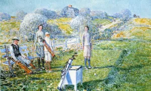 Mixed Foursome Oil painting by Frederick Childe Hassam
