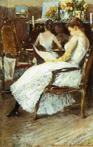Mrs. Hassam and Her Sister painting by Frederick Childe Hassam