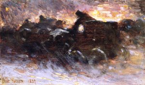 New York Blizzard by Frederick Childe Hassam Oil Painting