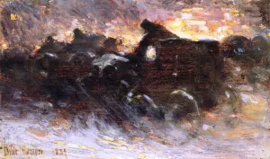 New York Blizzard by Frederick Childe Hassam Oil Painting