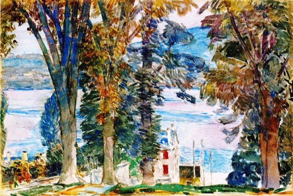 Newburgh, New York by Frederick Childe Hassam - Hand-Painted Oil Painting Reproduction