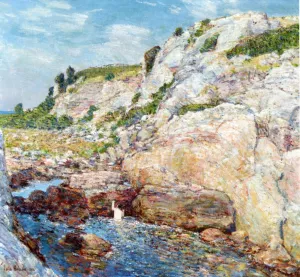 Northeast Gorge at Appledore by Frederick Childe Hassam - Oil Painting Reproduction