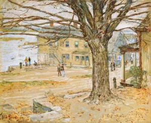 November, Cos Cob by Frederick Childe Hassam - Oil Painting Reproduction