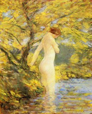 Nymph Bathing by Frederick Childe Hassam Oil Painting